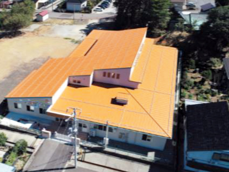 2021年某保育園新築工事（屋根・雨樋工事）